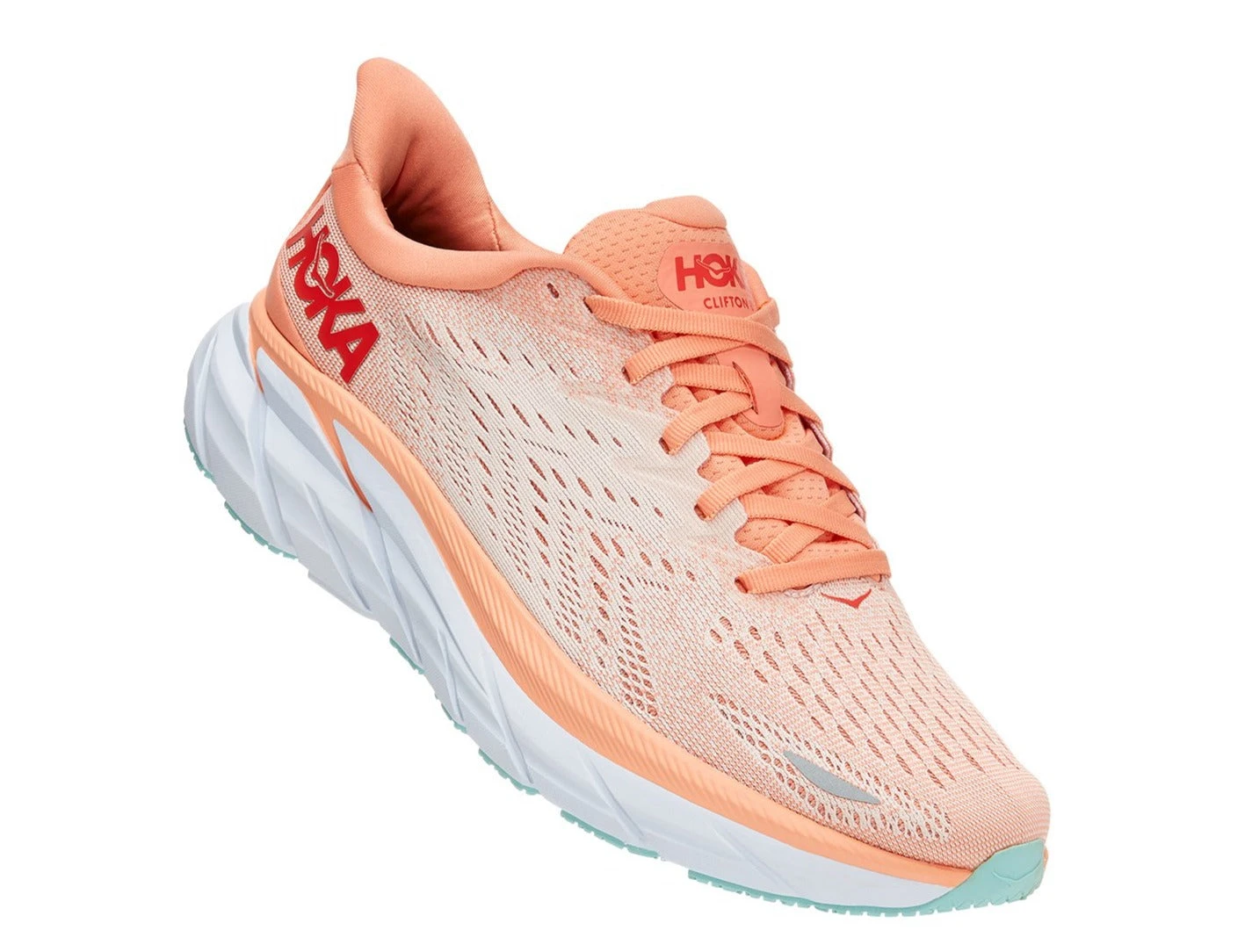 HOKA Women's Clifton 8 - Cantaloupe/Silver Peony (1119394-CSPY) 3 HOKA Women's Clifton 8 - Cantaloupe/Silver Peony (1119394-CSPY) - Image 3