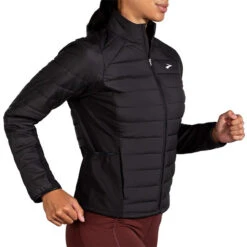 Brooks Women's Shield Hybrid Jacket - Black (221557001) -Hoka Store 221557 001 MV Shield Hybrid Jacket 2