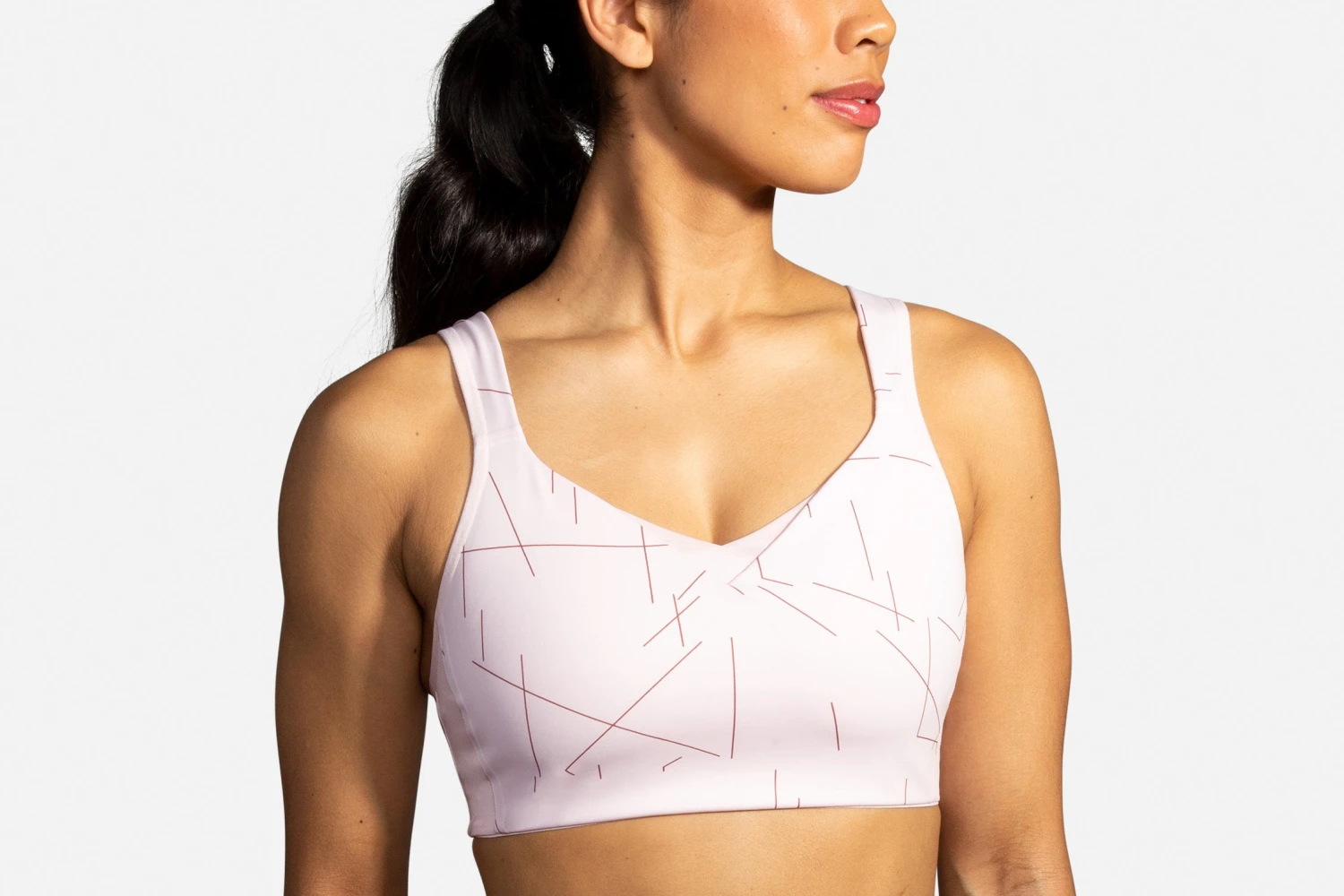 Brooks Women's Drive Convertible Run Bra - Rosewater (350081658) 1 Brooks Women's Drive Convertible Run Bra - Rosewater (350081658)