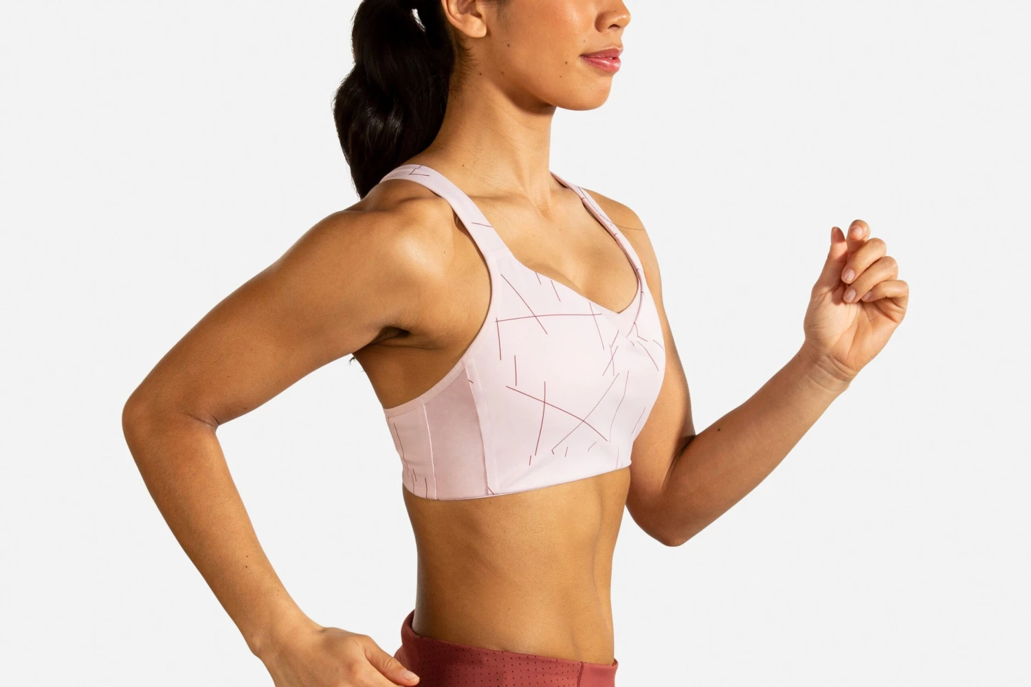 Brooks Women's Drive Convertible Run Bra - Rosewater (350081658) 2 Brooks Women's Drive Convertible Run Bra - Rosewater (350081658) - Image 2
