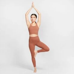 Nike Women's Yoga Luxe 7/8 Tights - Red Bark/Terra Blush (CJ4203-275) -Hoka Store CJ4203 275 PHSYM004